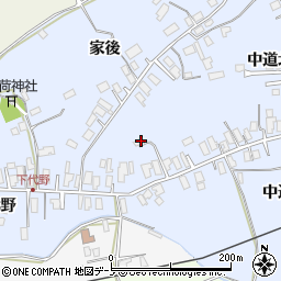 秋田県大館市下代野中道北59-1周辺の地図