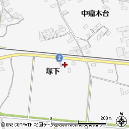 秋田県大館市大茂内塚下56周辺の地図