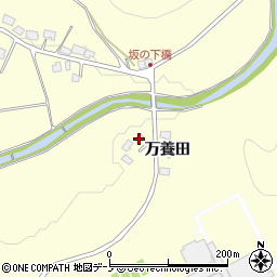 秋田県鹿角市十和田山根白山周辺の地図