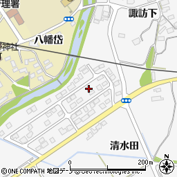 秋田県大館市大茂内諏訪下56-19周辺の地図