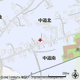 秋田県大館市下代野中道北35-3周辺の地図