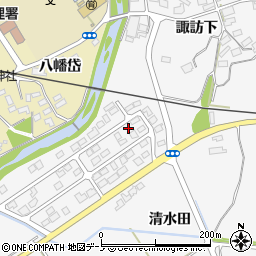 秋田県大館市大茂内諏訪下63-6周辺の地図
