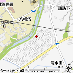 秋田県大館市大茂内諏訪下56-13周辺の地図
