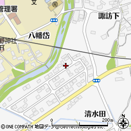 秋田県大館市大茂内諏訪下56周辺の地図