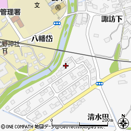 秋田県大館市大茂内諏訪下56-11周辺の地図