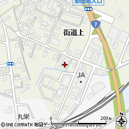 秋田県大館市釈迦内街道上78周辺の地図
