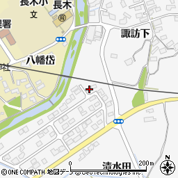 秋田県大館市大茂内諏訪下63-13周辺の地図