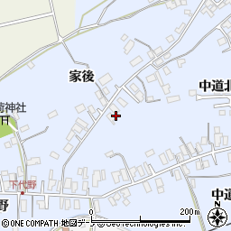 秋田県大館市下代野中道北63周辺の地図