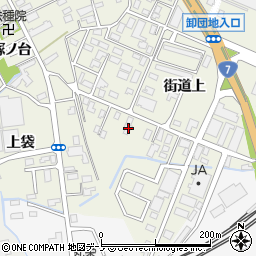 秋田県大館市釈迦内街道上82周辺の地図
