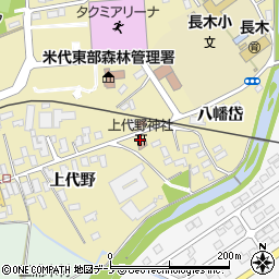 上代野神社周辺の地図