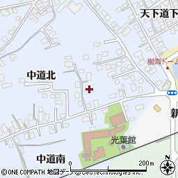 秋田県大館市下代野中道北27-1周辺の地図
