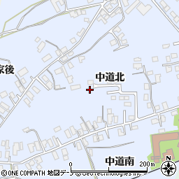 秋田県大館市下代野中道北30-23周辺の地図
