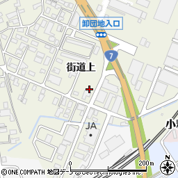 秋田県大館市釈迦内街道上94周辺の地図