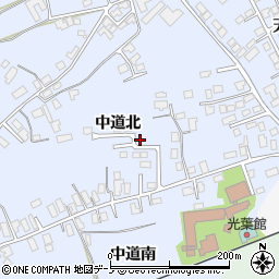 秋田県大館市下代野中道北30-16周辺の地図