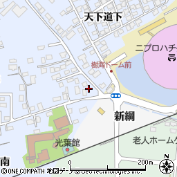 秋田県大館市下代野中道北23周辺の地図