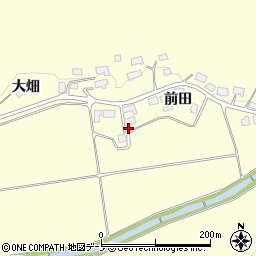 秋田県鹿角市十和田山根前田1周辺の地図