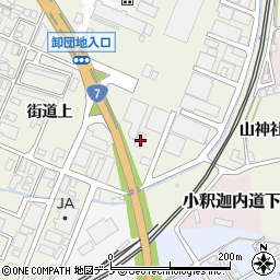 秋田県大館市釈迦内街道上3周辺の地図
