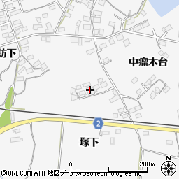 秋田県大館市大茂内塚下周辺の地図
