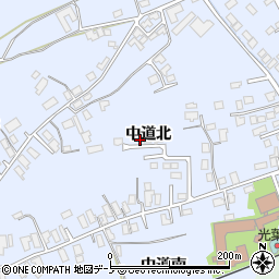 秋田県大館市下代野中道北30-20周辺の地図