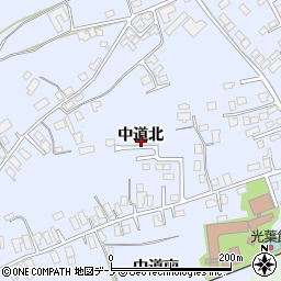 秋田県大館市下代野中道北30-19周辺の地図