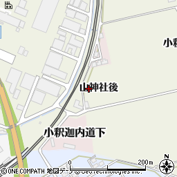 秋田県大館市釈迦内山神社後周辺の地図