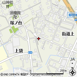 秋田県大館市釈迦内街道上17周辺の地図