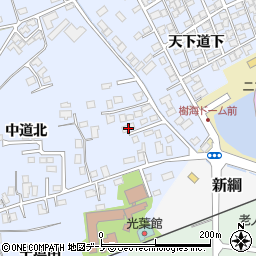 秋田県大館市下代野中道北21-31周辺の地図