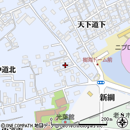 秋田県大館市下代野中道北21-36周辺の地図
