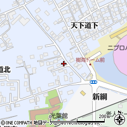 秋田県大館市下代野中道北21-29周辺の地図