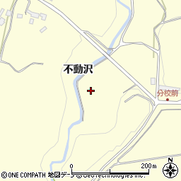 秋田県鹿角市十和田山根不動沢周辺の地図