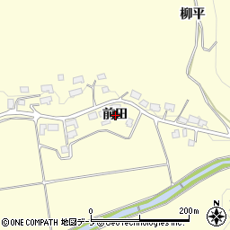 秋田県鹿角市十和田山根前田周辺の地図