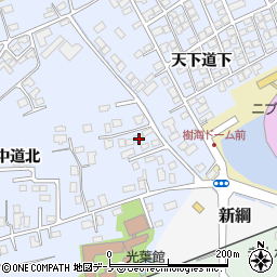 秋田県大館市下代野中道北21-6周辺の地図