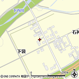 秋田県大館市松木石神下周辺の地図