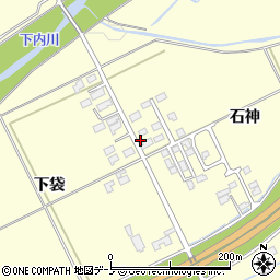 秋田県大館市松木石神32周辺の地図