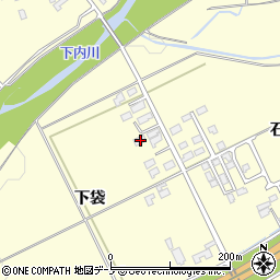 秋田県大館市松木石神下袋35周辺の地図