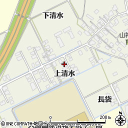 秋田県大館市釈迦内上清水7周辺の地図