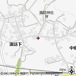 秋田県大館市大茂内諏訪下164周辺の地図