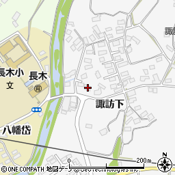 秋田県大館市大茂内諏訪下108-1周辺の地図