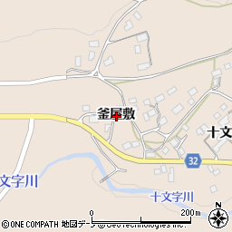 岩手県二戸市下斗米釜屋敷周辺の地図