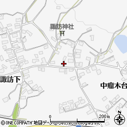 秋田県大館市大茂内諏訪下179周辺の地図