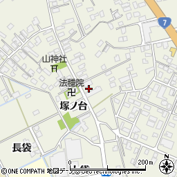 秋田県大館市釈迦内街道上42周辺の地図