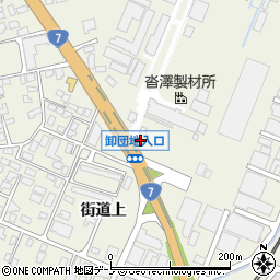 秋田県大館市釈迦内街道上153周辺の地図