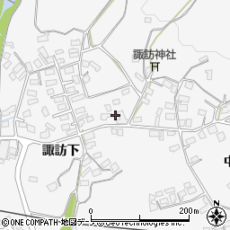 秋田県大館市大茂内諏訪下189周辺の地図