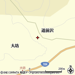 青森県三戸郡田子町山口道前沢周辺の地図