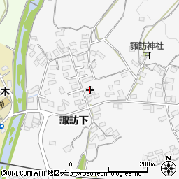 秋田県大館市大茂内諏訪下146-2周辺の地図