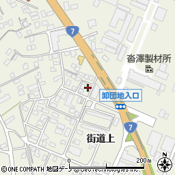 秋田県大館市釈迦内街道上133周辺の地図