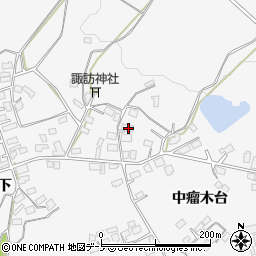 秋田県大館市大茂内諏訪下172周辺の地図