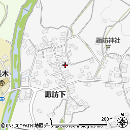 秋田県大館市大茂内諏訪下146-1周辺の地図