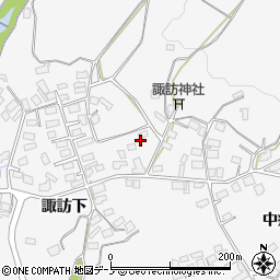 秋田県大館市大茂内諏訪下193周辺の地図