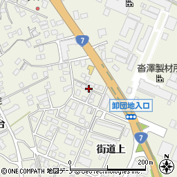 秋田県大館市釈迦内街道上135周辺の地図